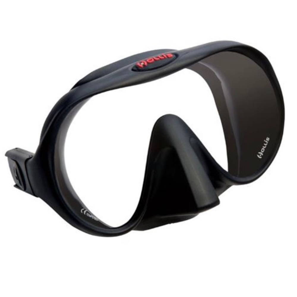 Hollis M1 Frameless Mask for Scuba or Snorkel, Special Strap for Women/Long Hair